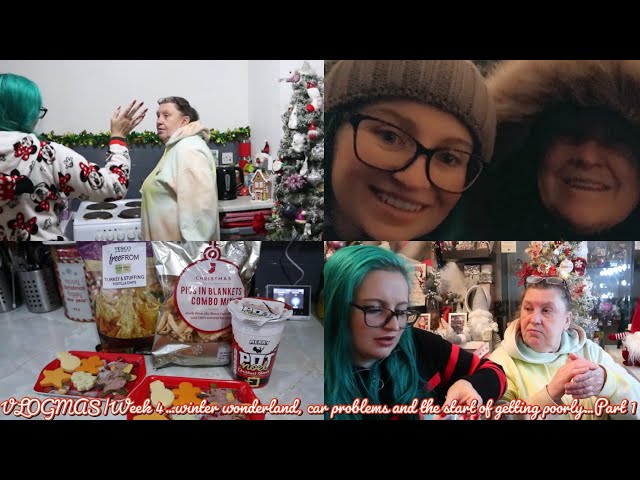 VLOGMAS|Week 4…winter wonderland, car problems and the start of getting poorly…Part 1