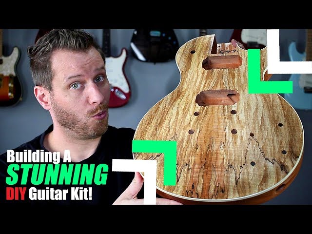 Building a LES PAUL Guitar kit! - This Thing is Beautiful!