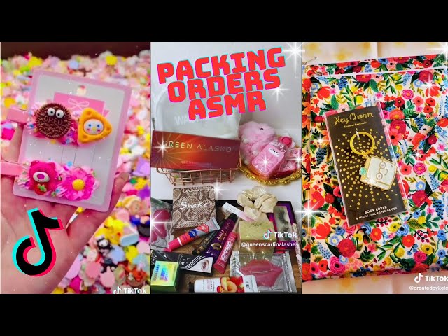 Satisfying packing orders ✨ ASMR style ✨ TikTok compilation #30 #asmr #packingorders #smallbusiness