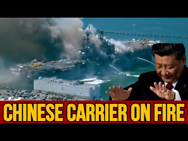 China's aircraft carrier catches fire, many Casualties. Safety is not being appreciated in China