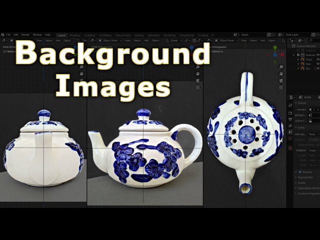 Blender 2.8 - Background Image Setup (Beginners Crash Course)