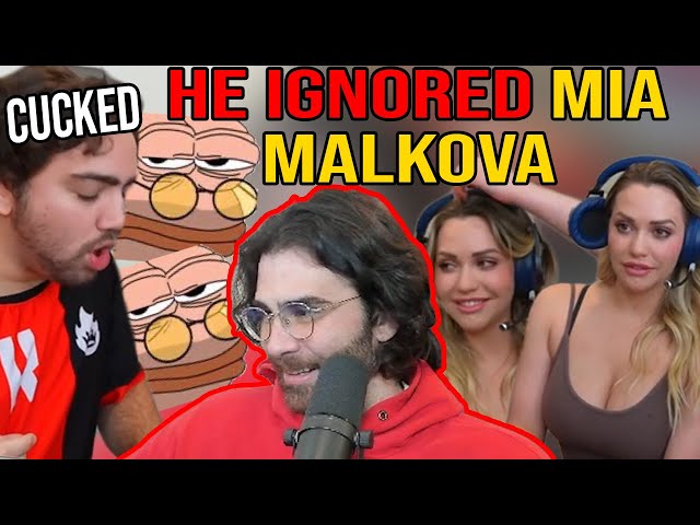 HasanAbi ignors Mia Malkova's messages and gets roasted by chat for it