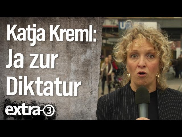 Reporterin Katja Kreml: Sehnsucht nach autoritärer Führung | extra 3 | NDR