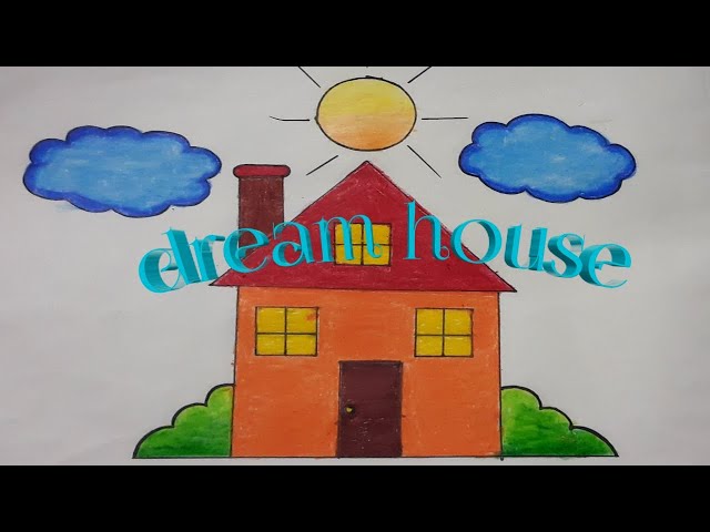 House drawing easy way for kid 🏠🏡🏠 #Zeba #fahim #kidzdrawing.