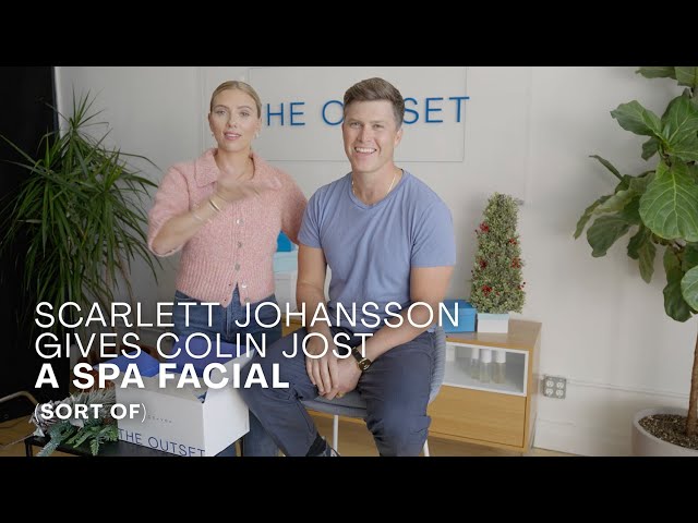 Scarlett Johansson Gives Colin Jost a Spa Facial (Sort Of) | The Outset