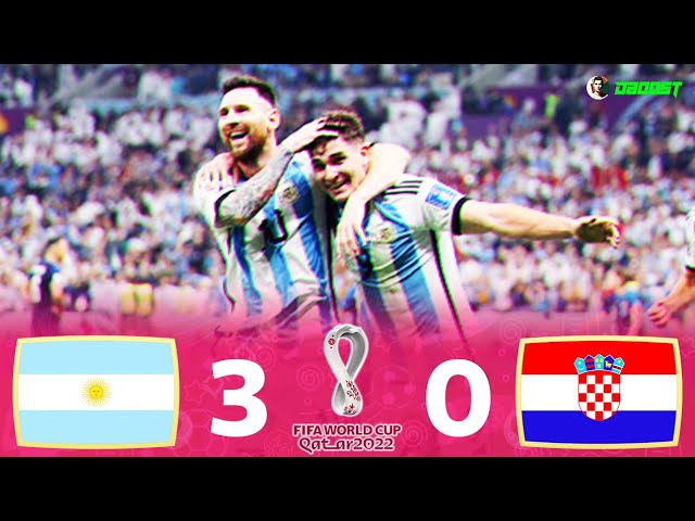 Argentina 3-0 Croatia - World Cup 2022 Semi-Final - Messi & Álvarez Defeat Modrić - [EC] - FHD