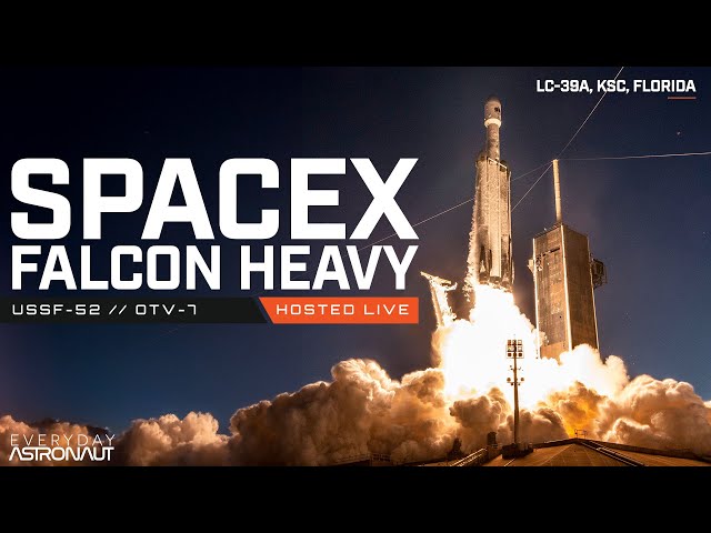 Watch SpaceX launch a Falcon Heavy with the X-37B secret spaceplane! #USSF52