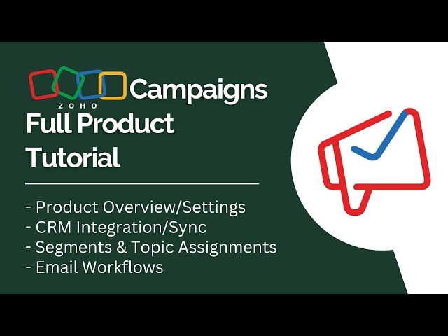 Zoho Campaigns Full Product Tutorial