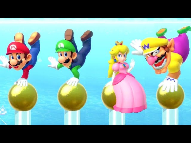 Super Mario Party Superstars Minigame Battle - Mario vs Luigi vs Peach vs Wario (Master CPU)