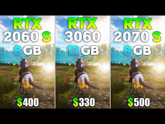 RTX 2060 Super vs RTX 3060 vs RTX 2070 Super - Test in 8 Games