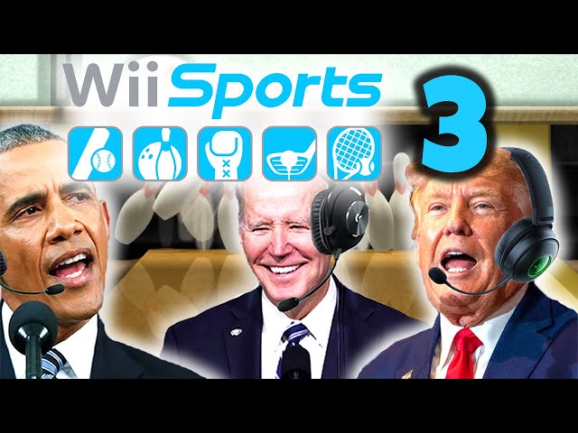 US Presidents Play Wii Sports Bowling 3