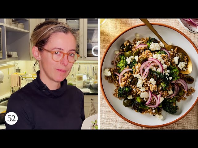 Burnt Broccoli Farro With Smashed Olives | Amanda Messes Up In the Kitchen
