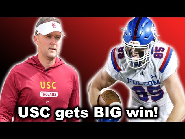 USC and Lincoln Riley get a BIG Recruiting win in 4⭐ TE Walker Lyons | USC Football
