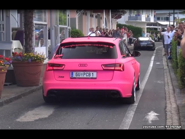 CRAZIEST AUDI RS6 C7 with NEVER ENDING CRACKLES & NEON PINK WRAP