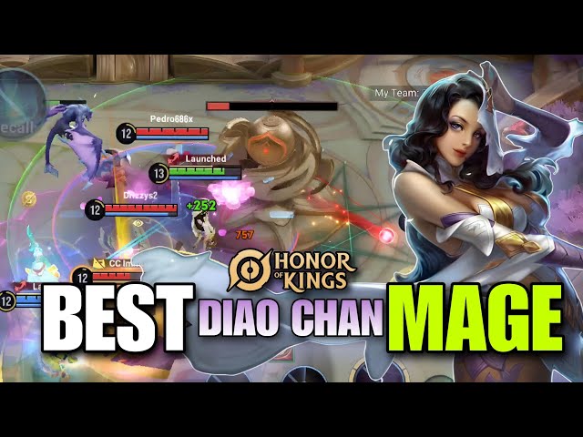 HOK: Diao Chan Intense Gameplay | Best mage Best Build | Honor of Kings