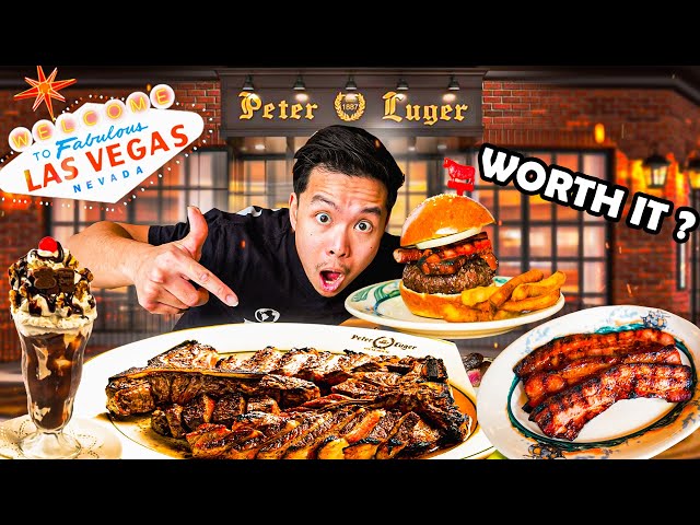 I Tried The New PETER LUGER Steakhouse In LAS VEGAS...