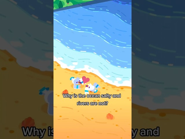 Why Is the Ocean Salty and Rivers Are Not? #shorts #kurzgesagt