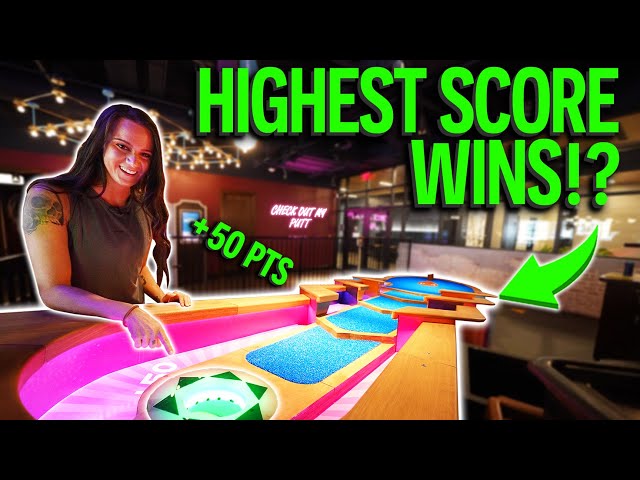 Must Play HIGH TECH Mini Golf Course of the FUTURE! - Crazy Course!