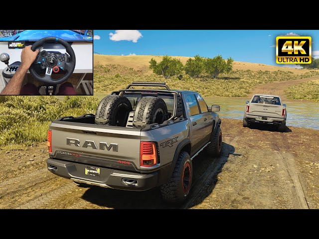 RAM 1500 TRX & Ford F150 Raptor - Offroading | The Crew Motorfest | Logitech g29 gameplay