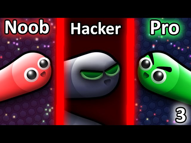 NOOB vs PRO vs HACKER in Slither.io 3