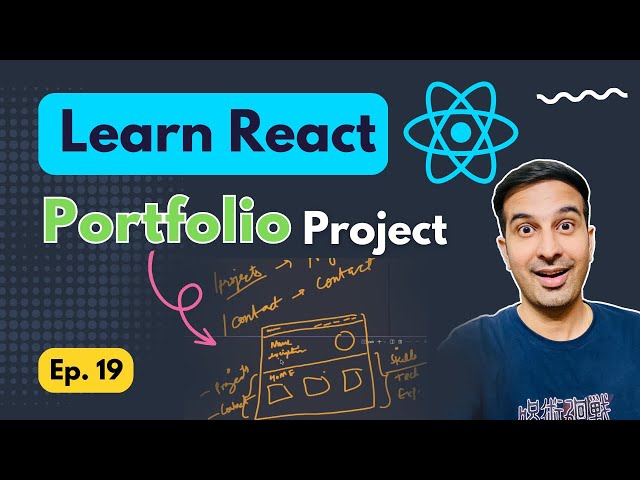 Simple Portfolio Project 😍 in ReactJS using Routing