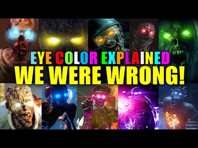 What the Eye Color ACTUALLY means in COD Zombies: We were wrong! (Call of Duty Zombies Eye Color)
