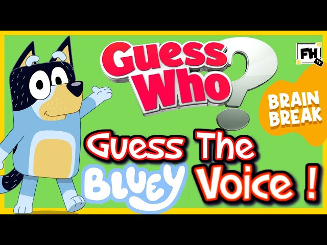 Guess the Bluey 🐕 Characters by Their Voice Quiz | Kids Brain Break