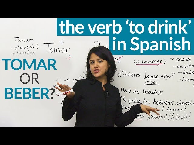 Do you say 'beber' or 'tomar' in Spanish?