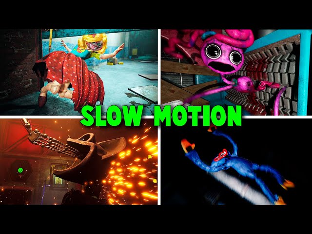 All Bosses Death in SLOW MOTION! - Poppy Playtime: Chapter 3 vs Chapter 2 vs Chapter 1
