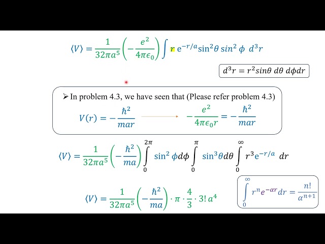 GS 4.18 Quantum Mechanics Griffith 3rd edition problem 4.18, related to hydrogen atom
