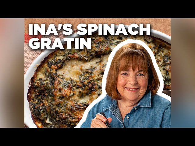 Ina Garten's Spinach Gratin | Barefoot Contessa | Food Network