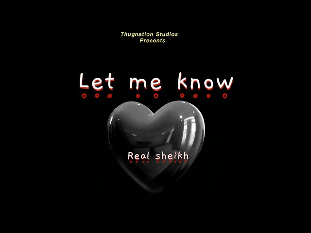 Let Me Know - Real Sheikh | New Punjabi Song 2023 | Latest Punjabi Songs 2023 | Thugnation Studios