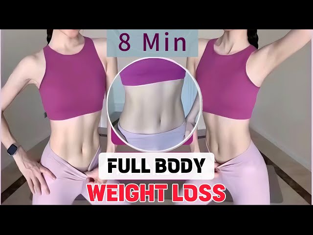 FULL BODY WEIGHT LOSS | 8 Min All Standing - Burn Fat , No Jumping , Lose Belly fat