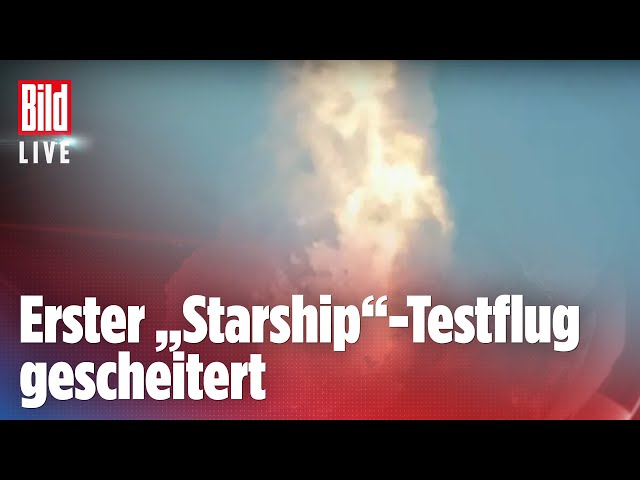 🔴 Elon Musks Starship-Rakete nach dem Start explodiert | Live Replay