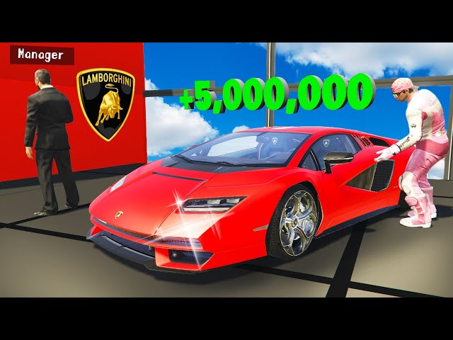 Stealing Every Lamborghini from Dealership in GTA 5