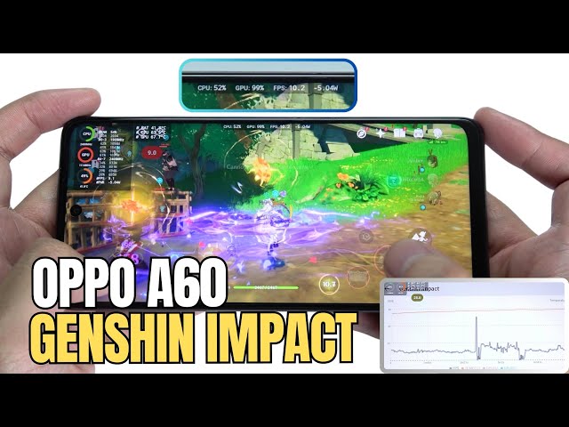 Oppo A60 test game Genshin Impact Max Graphics | Snapdragon 680