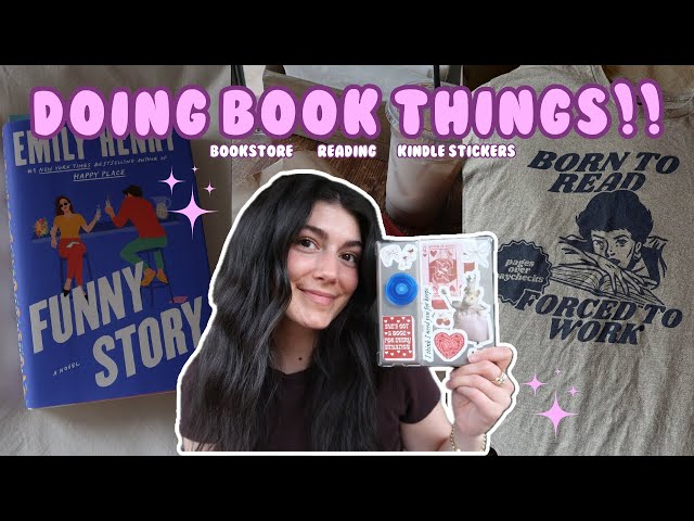 Doing Book Things | kindle stickers, bookstore, & reading