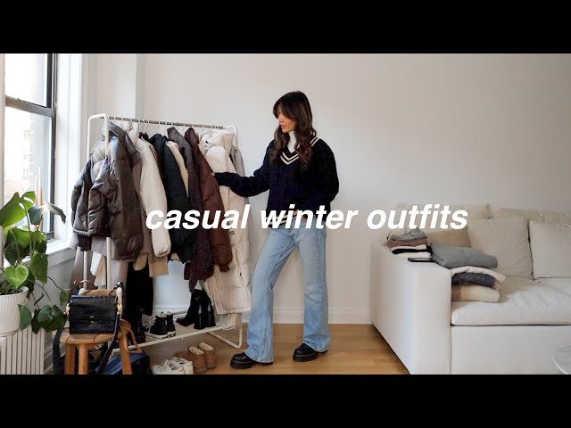 CASUAL WINTER OUTFITS🧸 | cozy winter lookbook