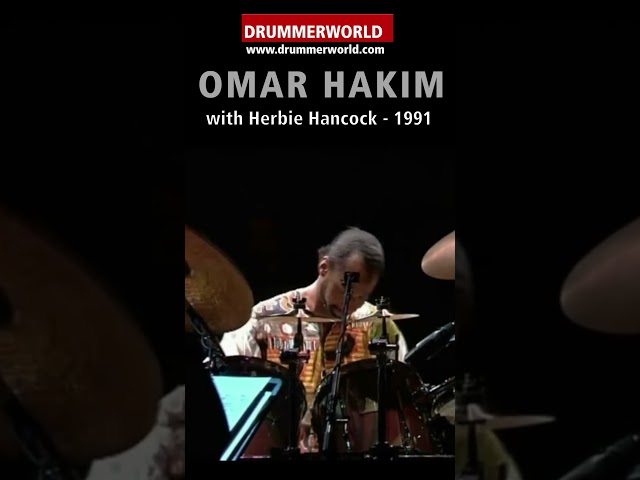 Omar Hakim: SHORT Drum Spot with Herbie Hancock - 1991 - #omarhakim  #drumsolo  #drummerworld