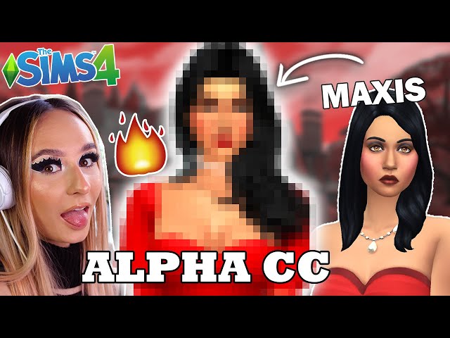 GIVING BELLA GOTH CC MAKEOVER ❤️ The Sims 4 Townie - MAXIS to CC..