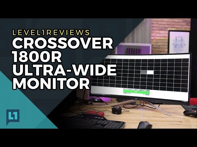 Crossover 34U100 34" 3440x1440 Ultra-Wide Monitor Review (Latency+Colors)
