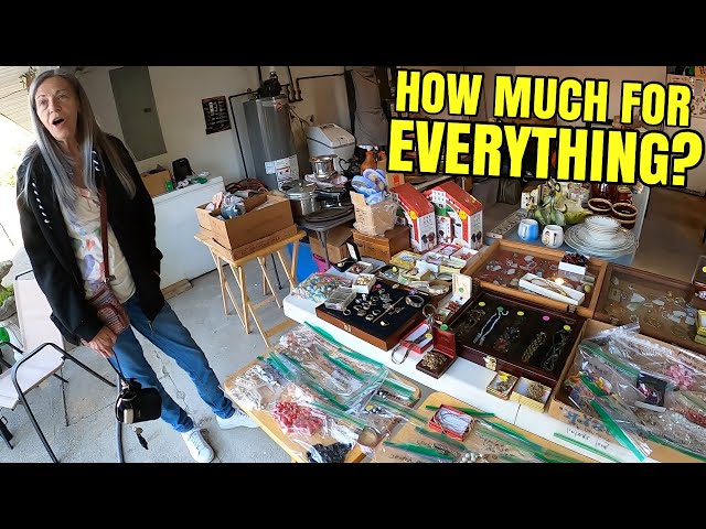 BUYING IT ALL AT A GARAGE SALE!