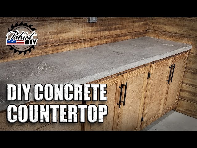 How To Make A DIY Concrete Countertop