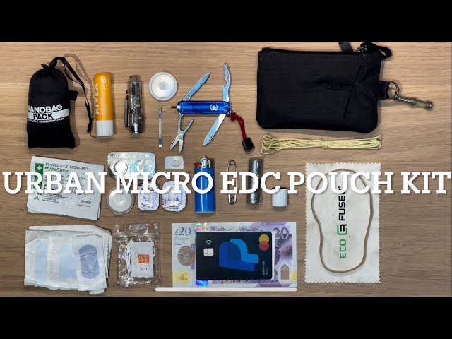 URBAN MICRO EVERYDAY CARRY ESSENTIALS KIT - ALPACA ZIP POUCH PRO - SWISS ARMY KNIFE MANAGER  REVIEW