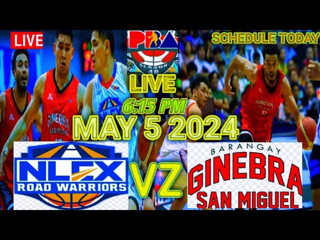 SCHEDULE TODAY) BRG GINEBRA VS NLEX)GAME TODAY) ALL PHILIPINO) MAY 5, 2024 season 48th PBA LIVE