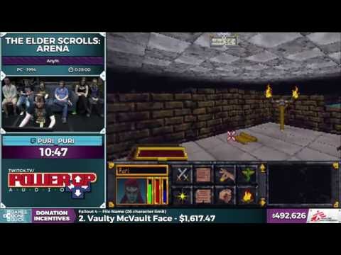 The Elder Scrolls: Arena by Puri_Puri in 25:31 - SGDQ 2016 - Part 120