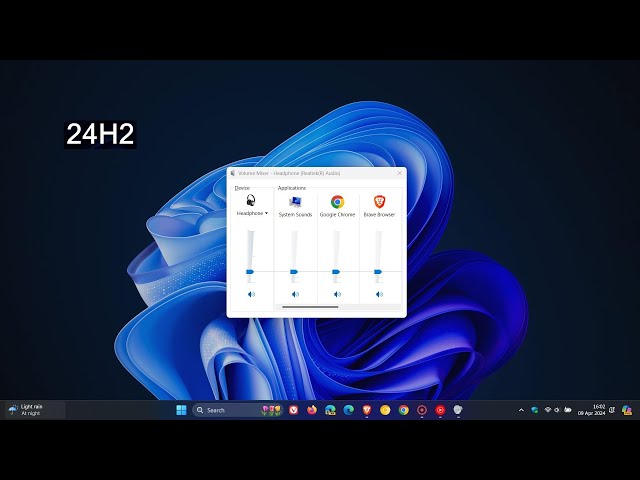 Windows 11 24H2 will still include the old Volume Mixer