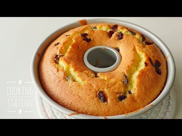 Easy Cranberry Orange Cake ! Simple and very tasty | ASMR cooking
