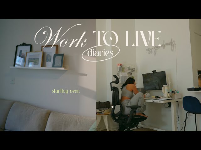 Work to Live Diaries: Starting over from being in a rut & apartment updates!