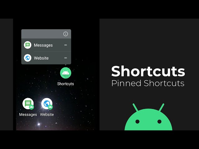 Creating app Shortcuts and Pinned Shortcuts in Android Studio (Kotlin)